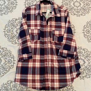 Women’s Boylen Flap Pocket Button Down Shirt XXL